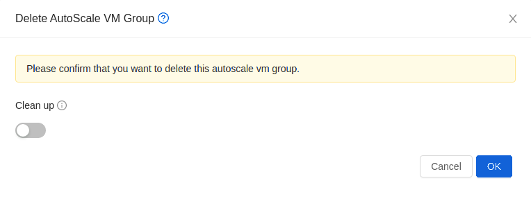 Delete AutoScale Instance Group.