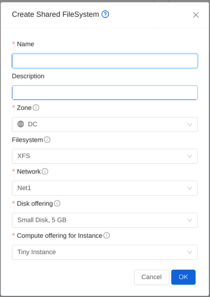 Create Shared FileSystem